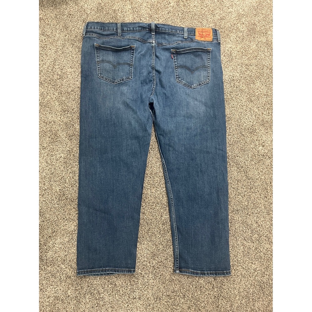 Levis 502 Regular Taper Jeans Mens W48 L30 Blue Denim 59684-0001 - Picture 2 of 10